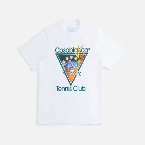 Casablanca Tennis Icon Club Printed Tee - White