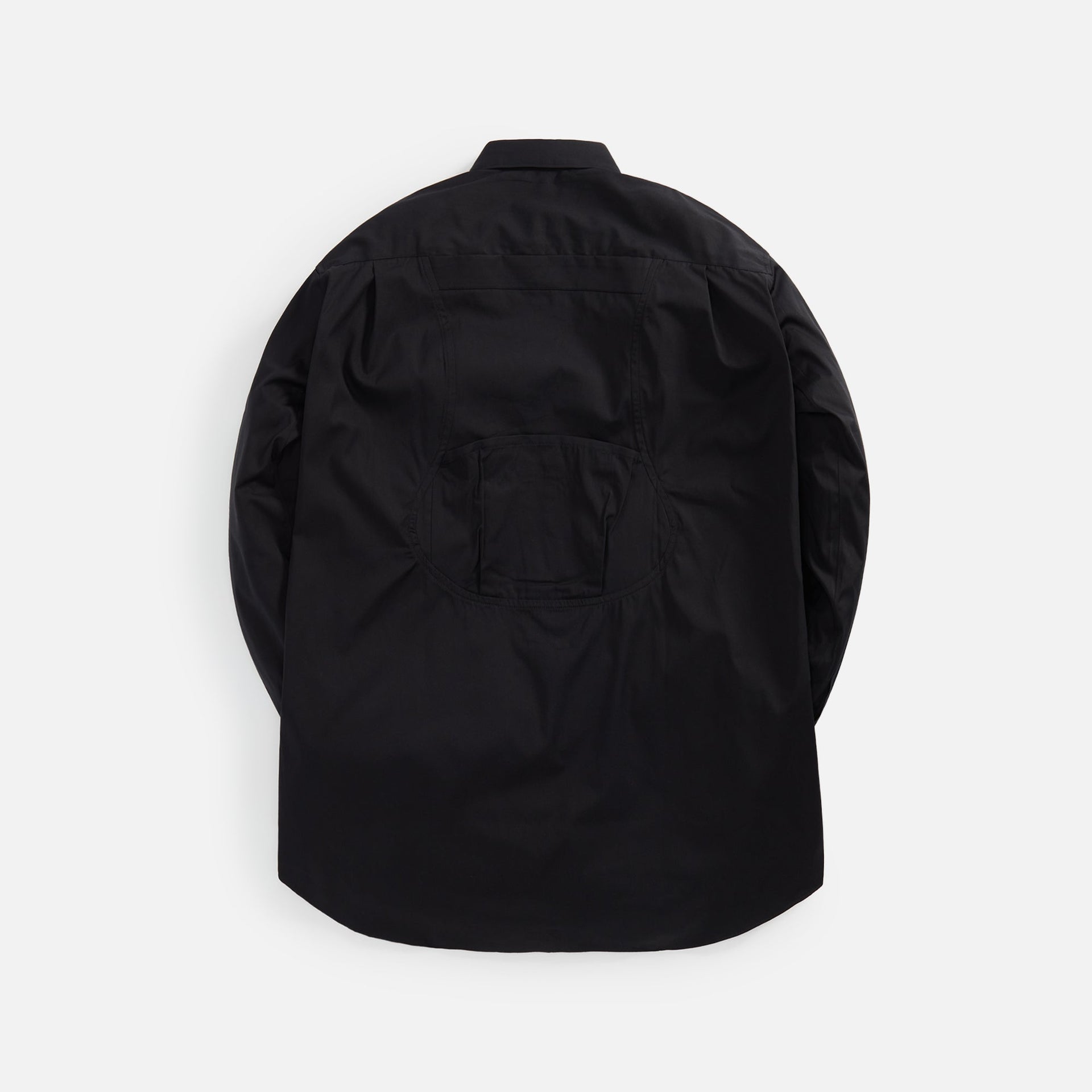 Comme des Garcons Cotton Poplin Zip Shirt - Black