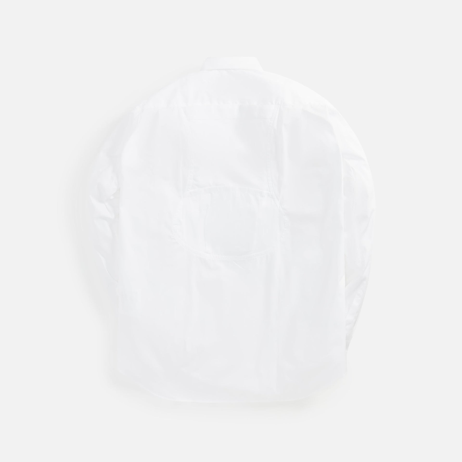 Comme des Garcons Cotton Poplin Zip Shirt - White