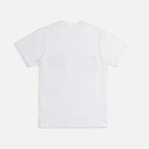 Comme Des Garçons Shirt Cotton Jersey Invader Digital Print Tee - White
