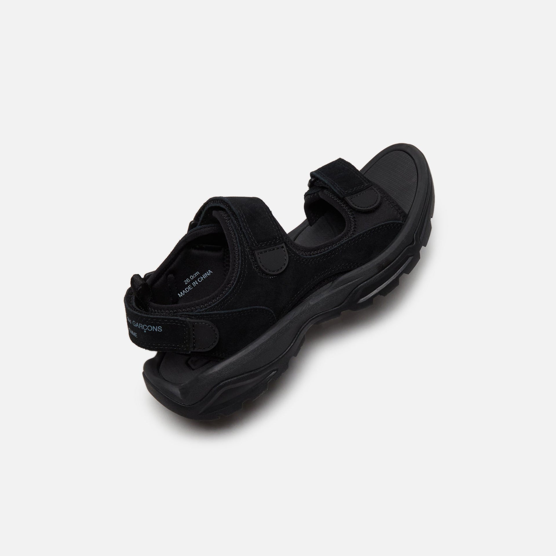 CDG Homme Velour Neoprene Sandal - Black