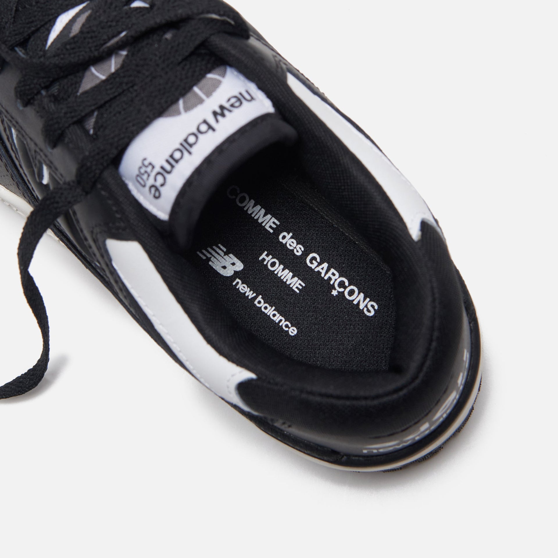 CDG Pocket Junya Watanabe x New Balance Steer Smooth BB550 Black