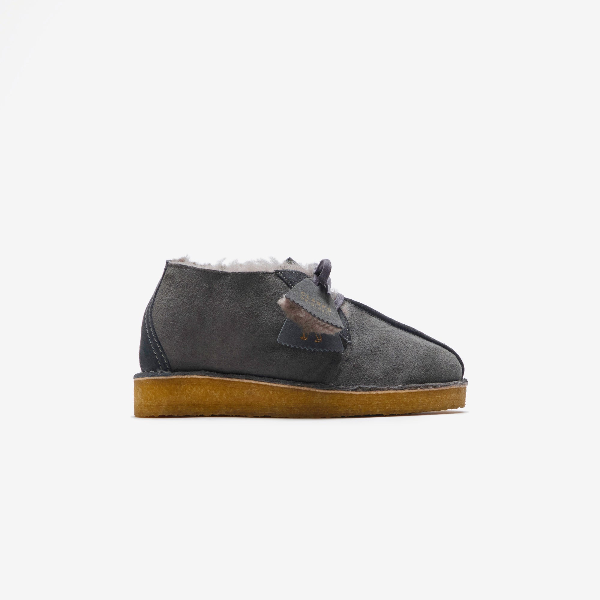 Clarks WMNS Desert Trek Hi WL - Grey Suede – Kith Europe