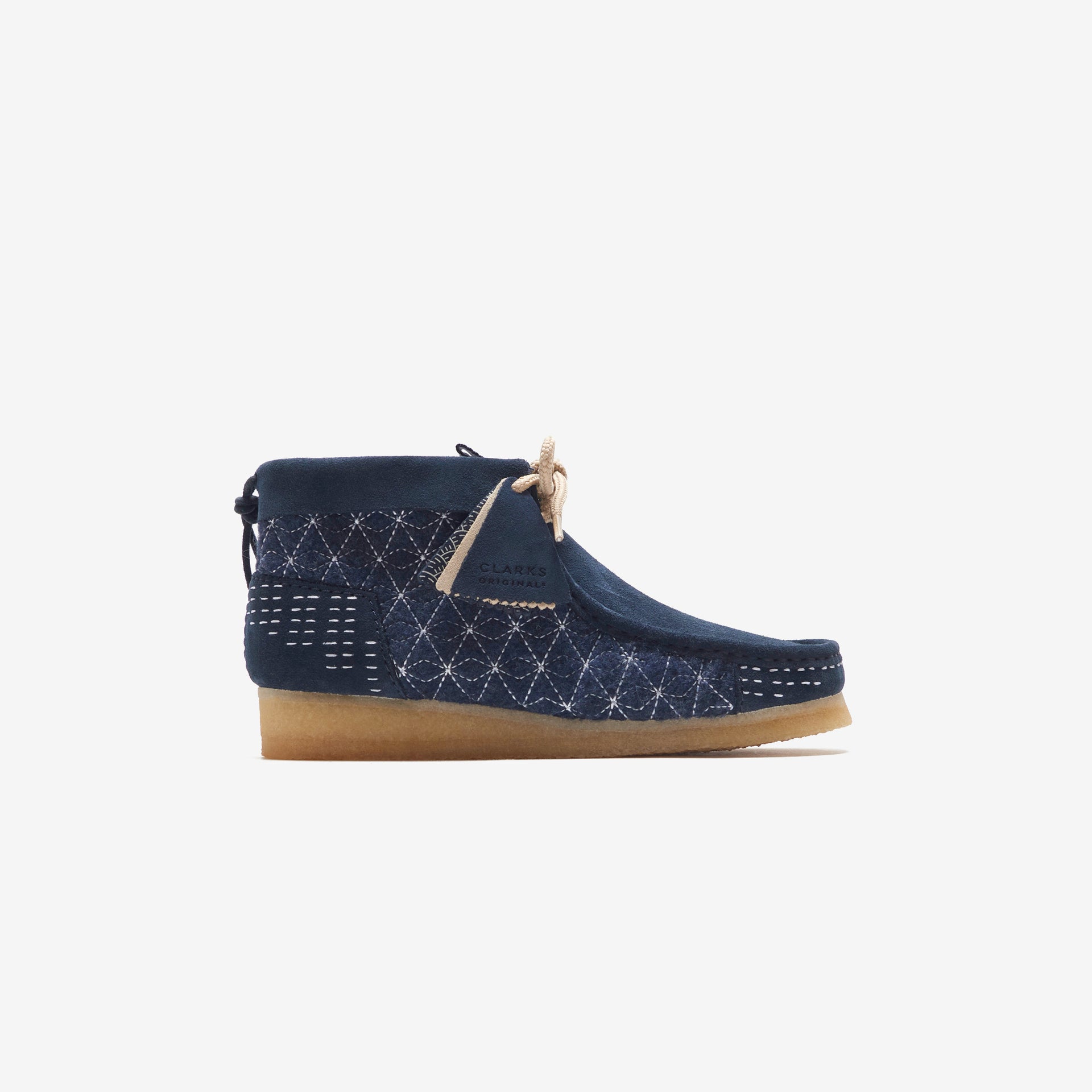 Clarks Wallabee Boot - Navy Shashiko