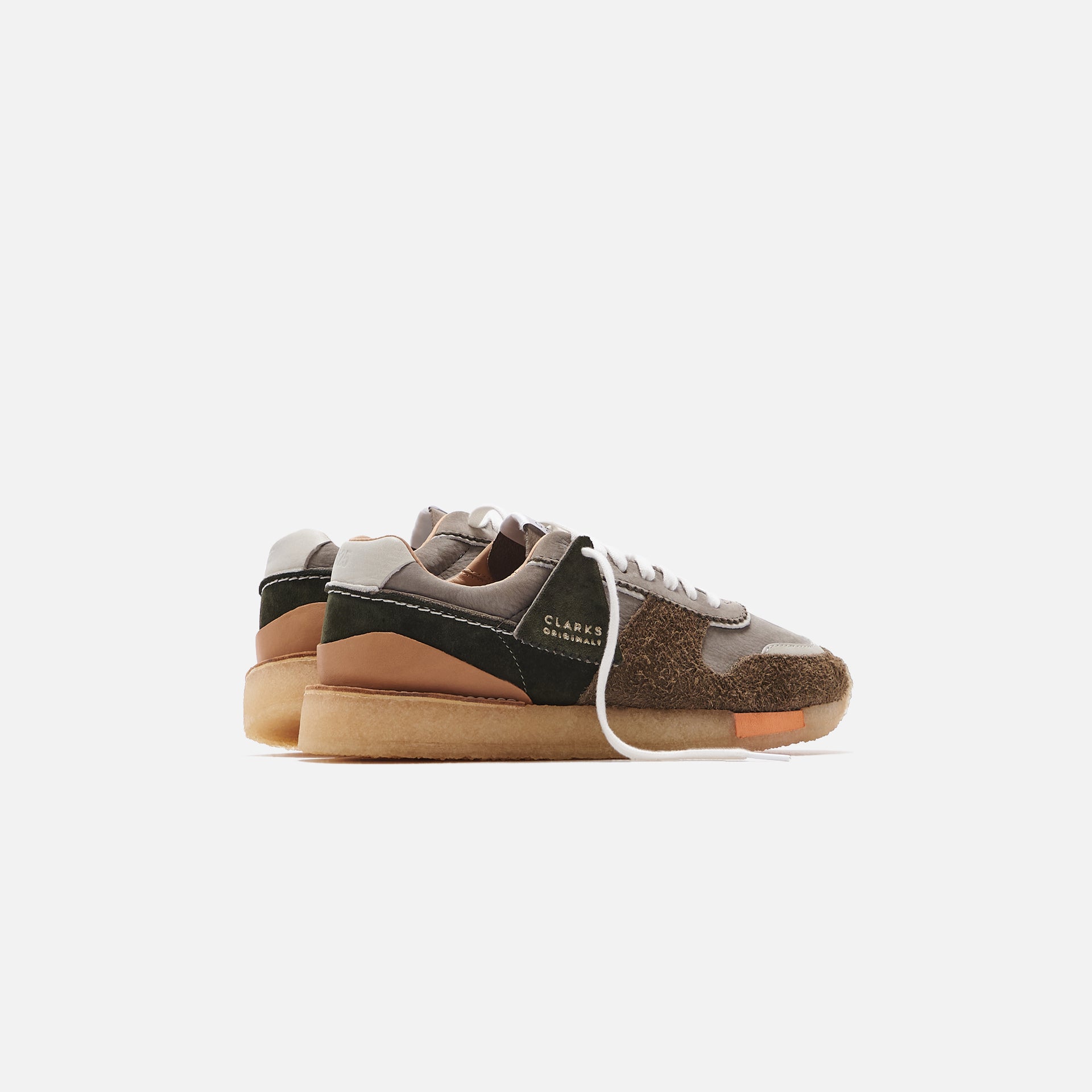 Clarks Tor Run Hairy Suede - Khaki Combo