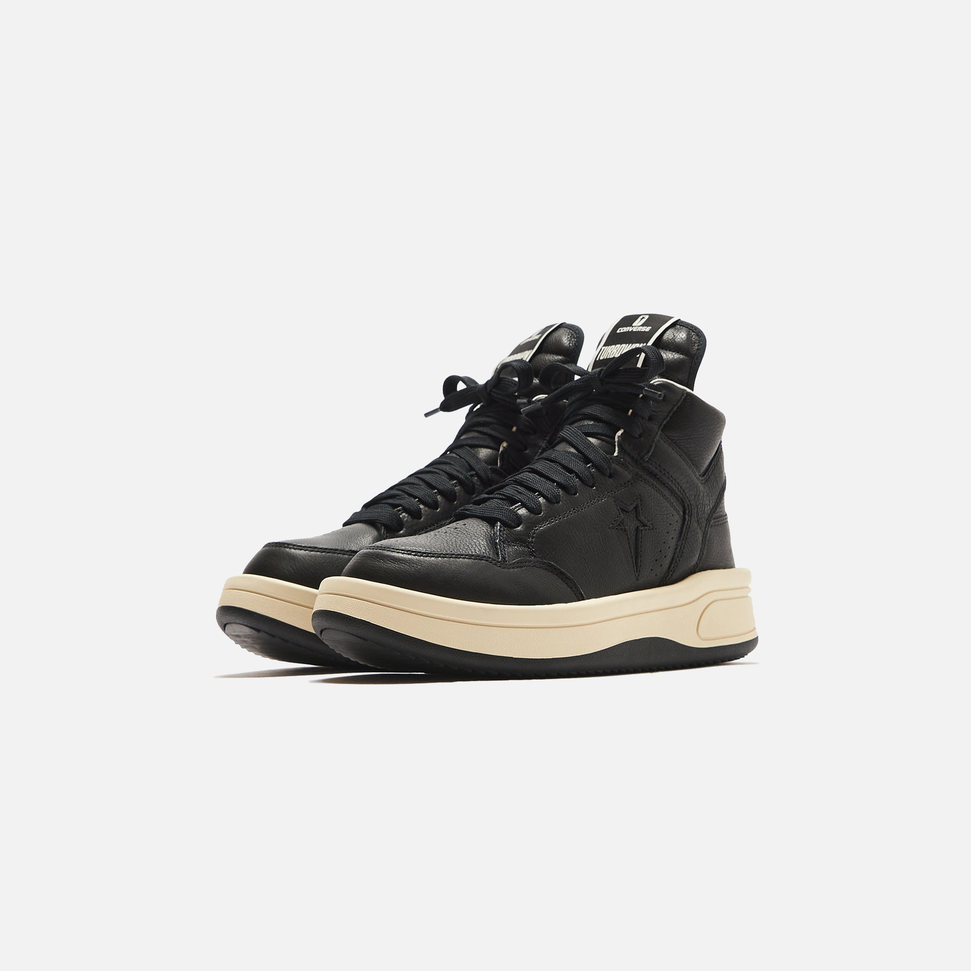 Converse x Rick Owens Turbowpn Mid - Black / Cloud Cream