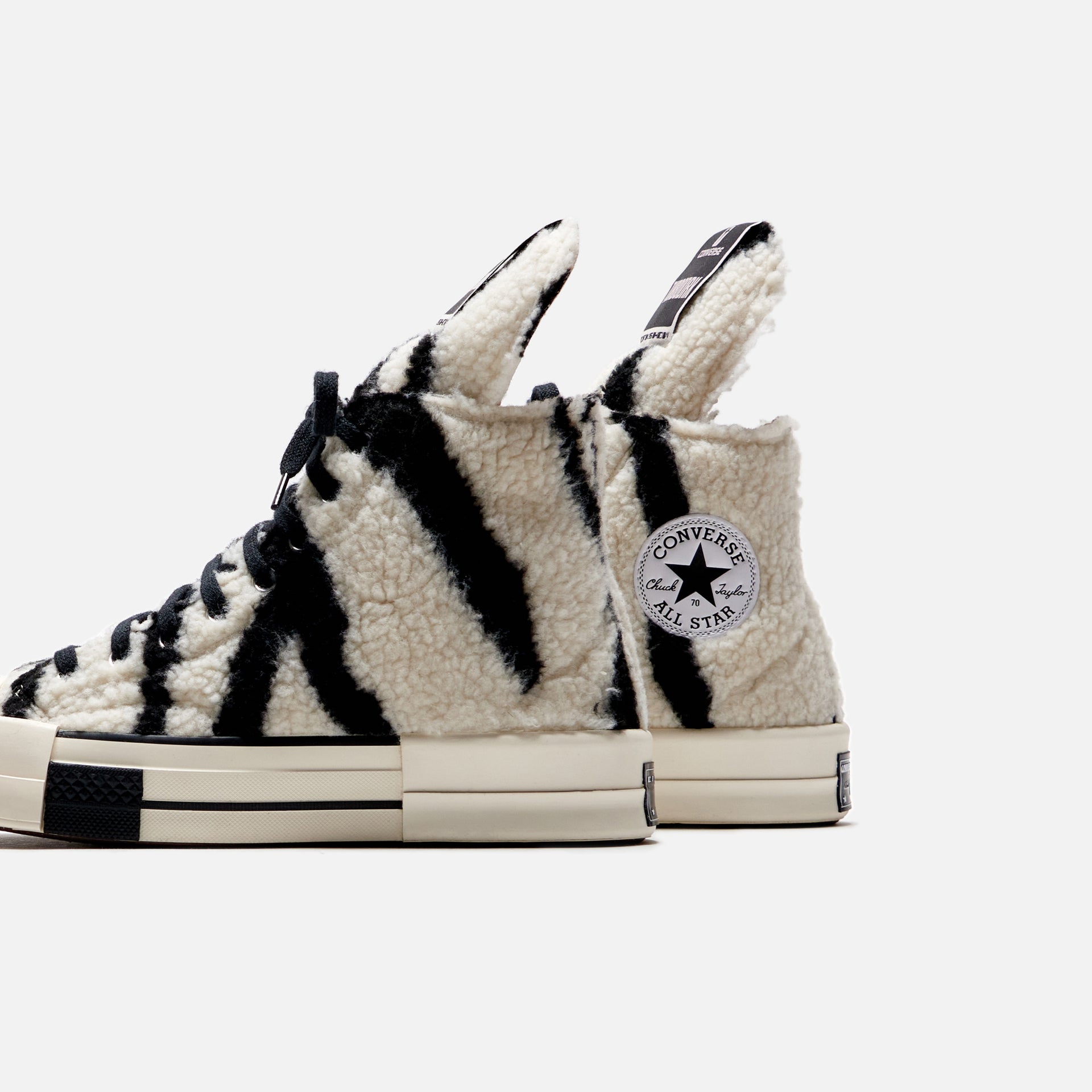 Converse x Rick Owens DRKSHDW Turbodrk Chuck 70 High - Lily White / Black