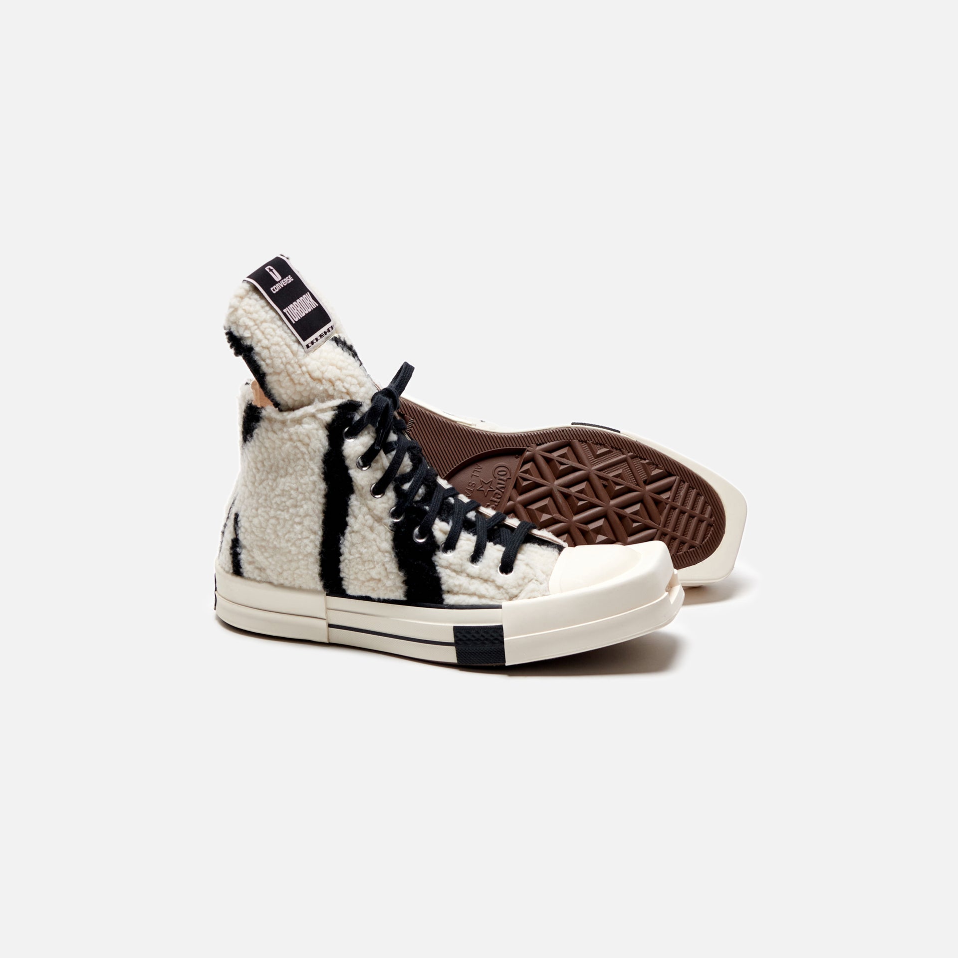 Converse x Rick Owens DRKSHDW Turbodrk Chuck 70 High - Lily White / Black