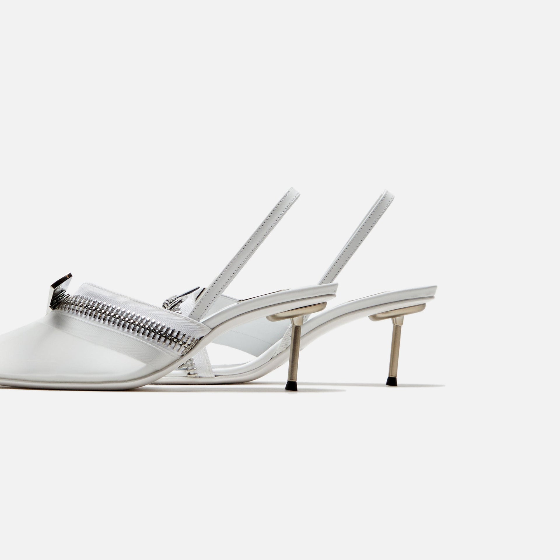 Coperni Zip Stiletto - Ice Clear White