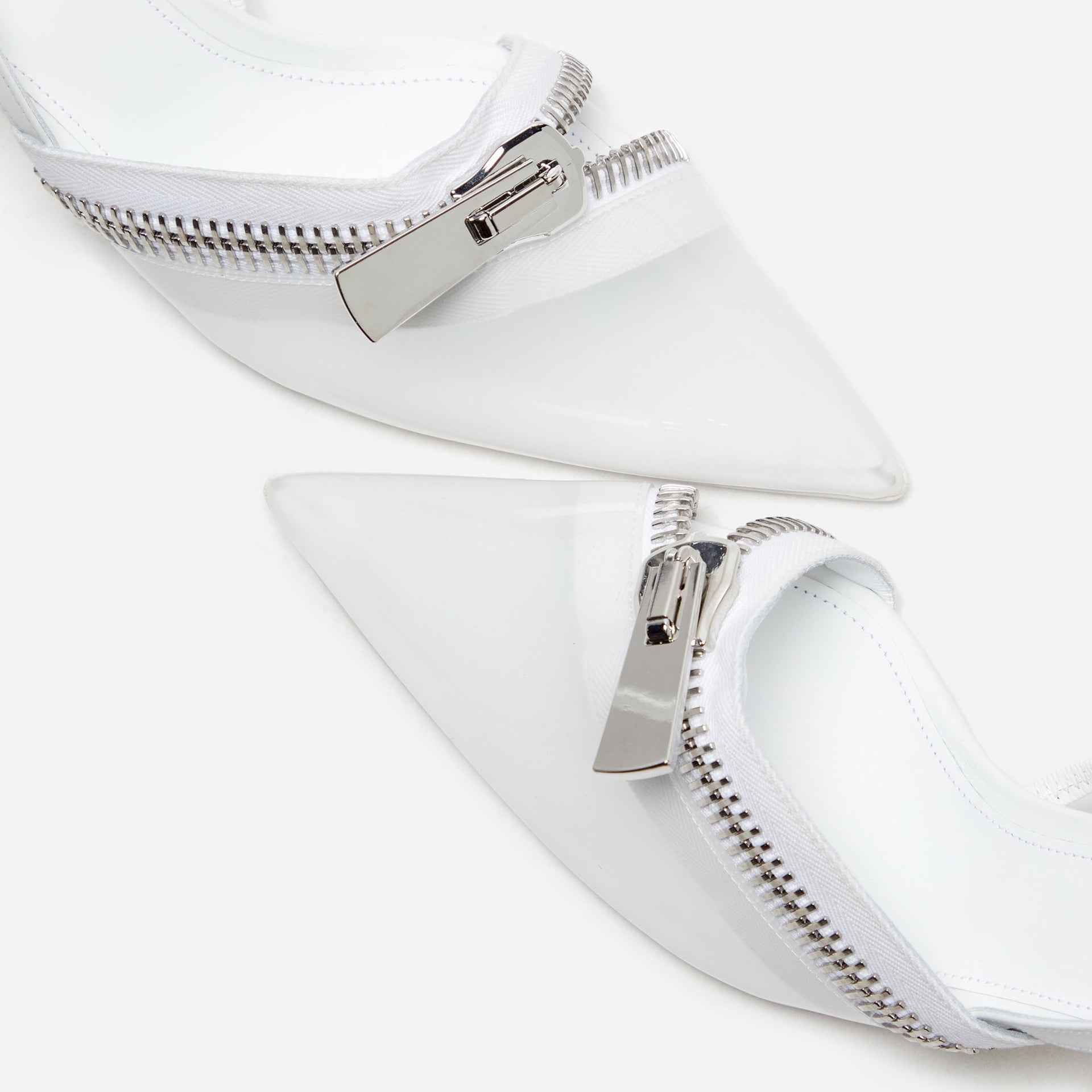 Coperni Zip Stiletto - Ice Clear White