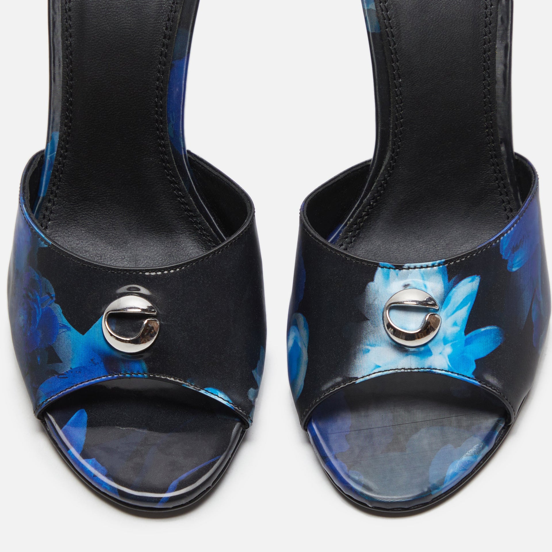 Coperni Holographic Logo Mule - Blue / Black