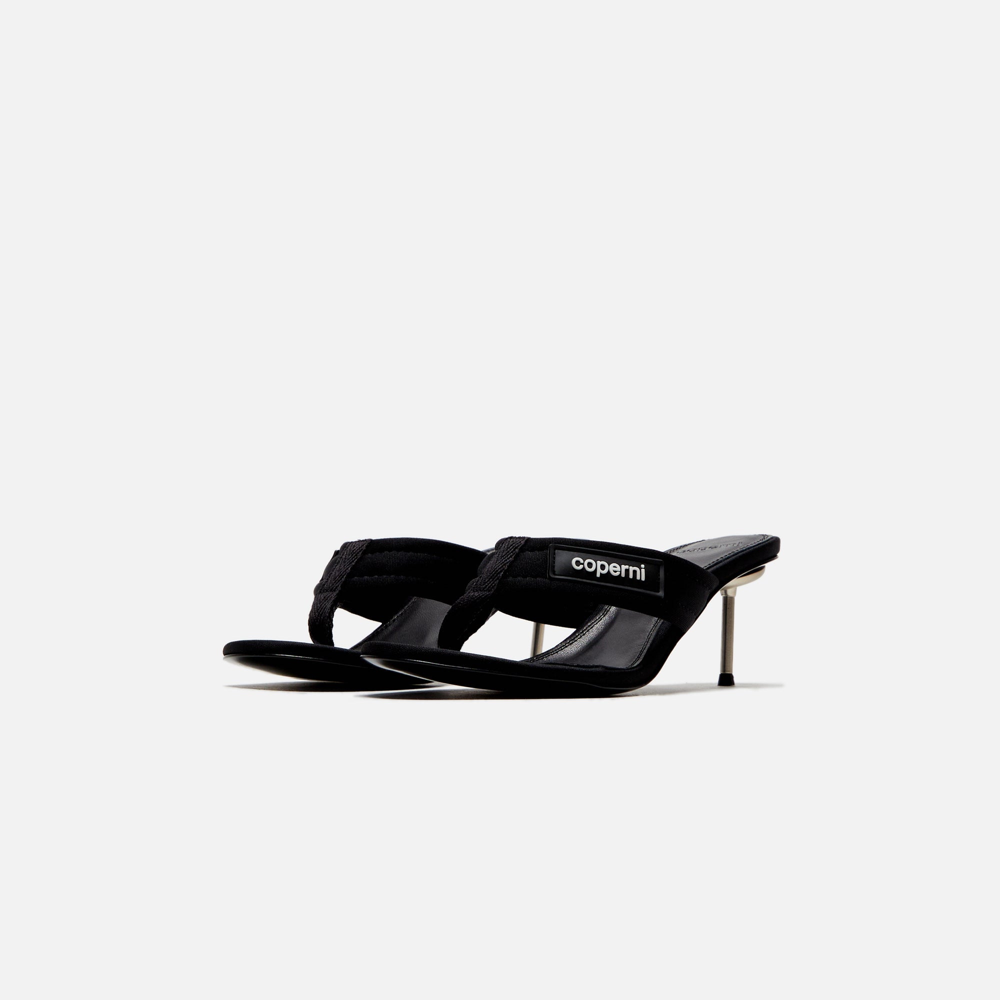 サンダル・ミュール COPERNI Women Sandals DSH77F6041 BLK black Coperni Branded Thong Sandal - Black – Kith Europe