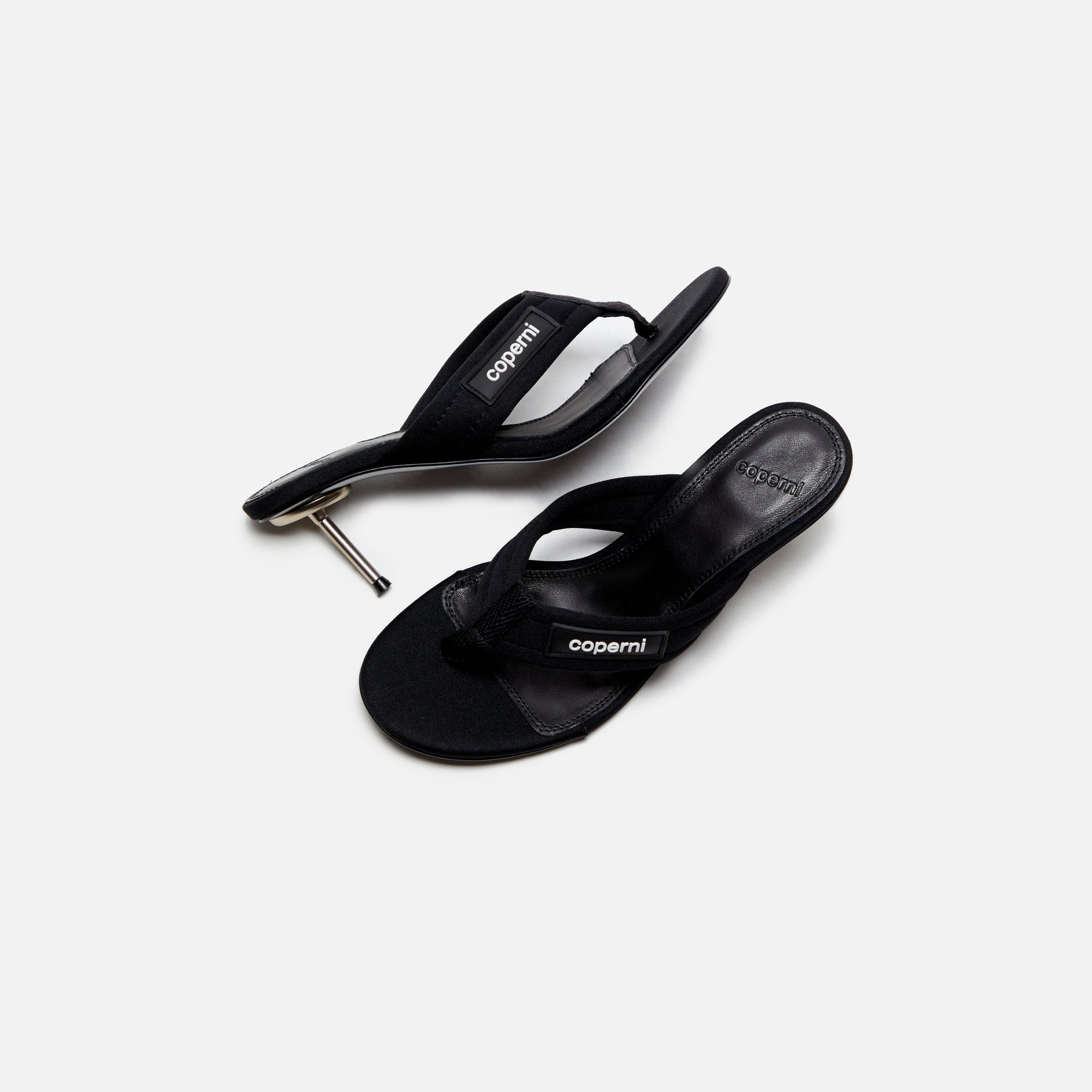 【COPERNI コペル二】ミュール COPSH34464 BRANDED THONG SANDAL Coperni Branded Thong Sandal - Black – Kith Europe