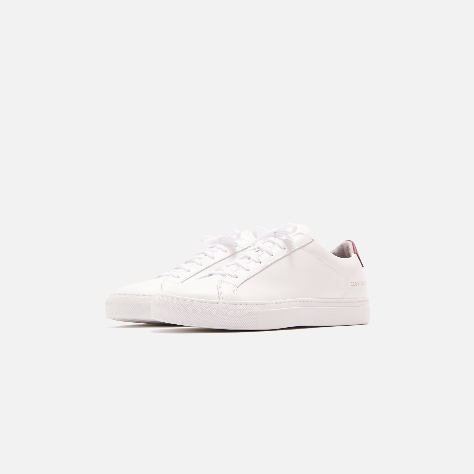 Common Projects Retro Low - White / Red – Kith Europe
