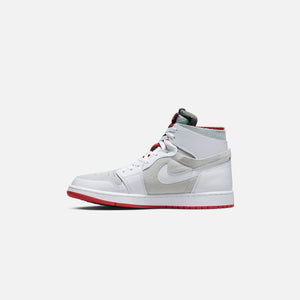 Nike Air Jordan 1 Zoom Air CMFT - White / True Red / Light Silver