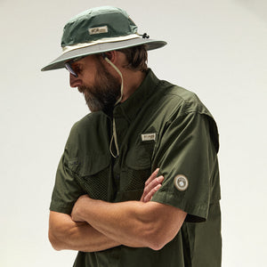 Kith for Columbia PFG Short Sleeve Shirt - Surplus Green – Kith Europe