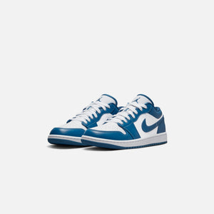 Nike WMNS Air Jordan 1 Low - White / Dark Marina Blue