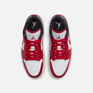 Nike Air Jordan 1 Low - White / Gym Red / Black Sail