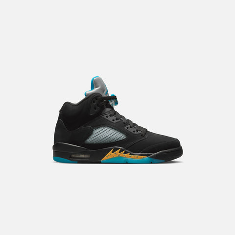Nike Air Jordan 5 Retro - Black / Aquatone / Taxi