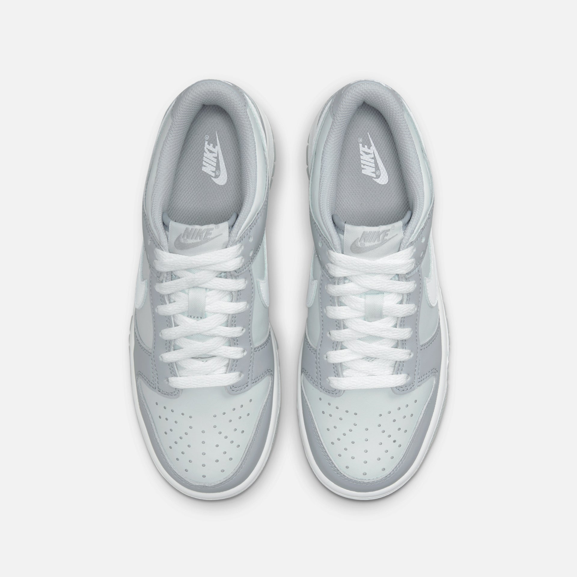 Nike GS Dunk Low - Pure Platinum / White / Wolf Grey