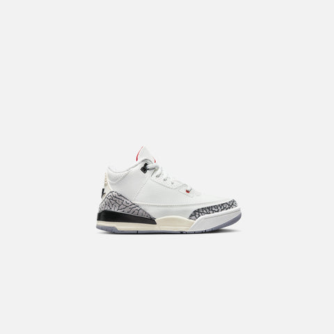 Nike Pre-School Air Jordan 3 Retro - Summit White / Fire Red / Black / Cement
