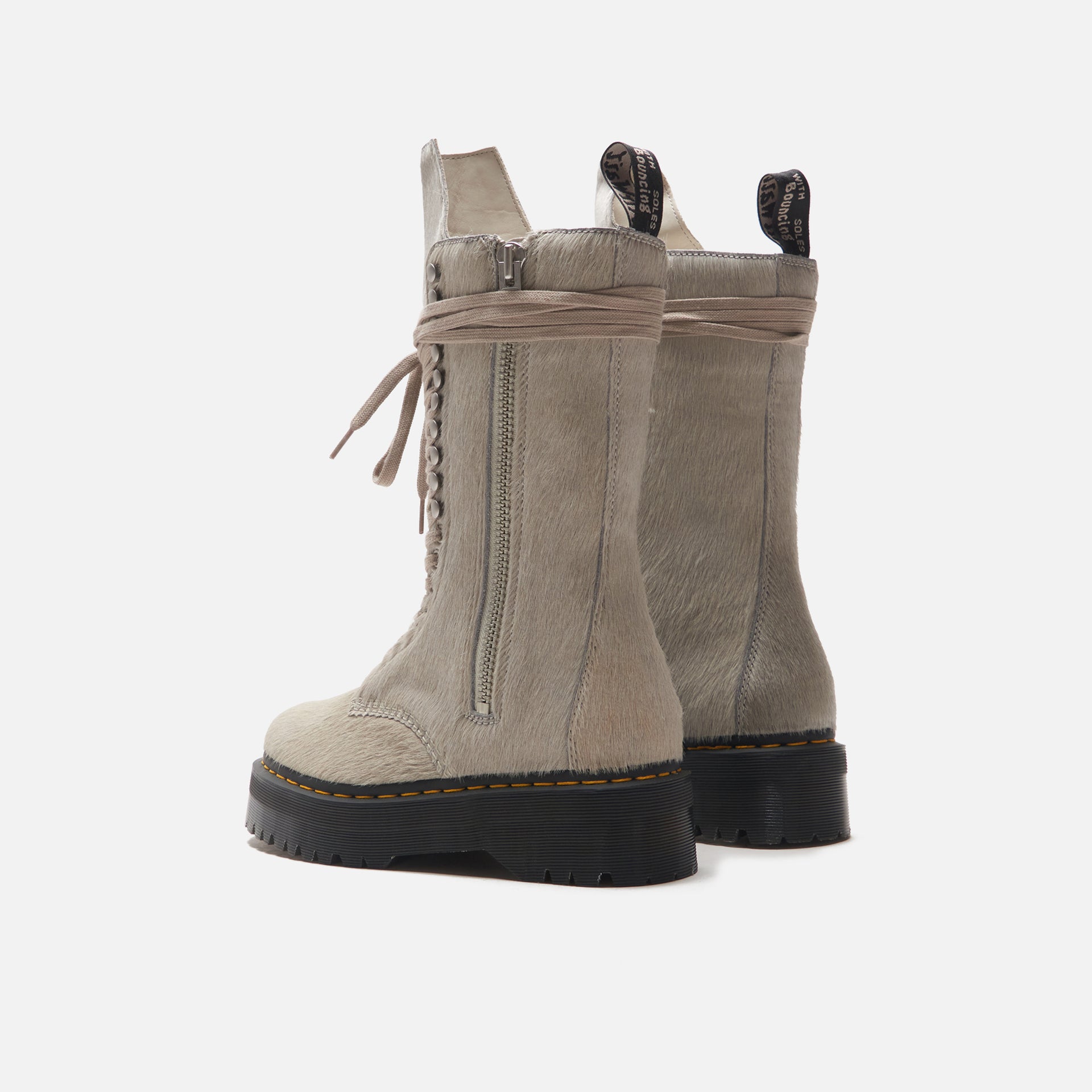 Dr. Martens x Rick Owens WMNS Quad Sole Calf Length Boot - Pearl