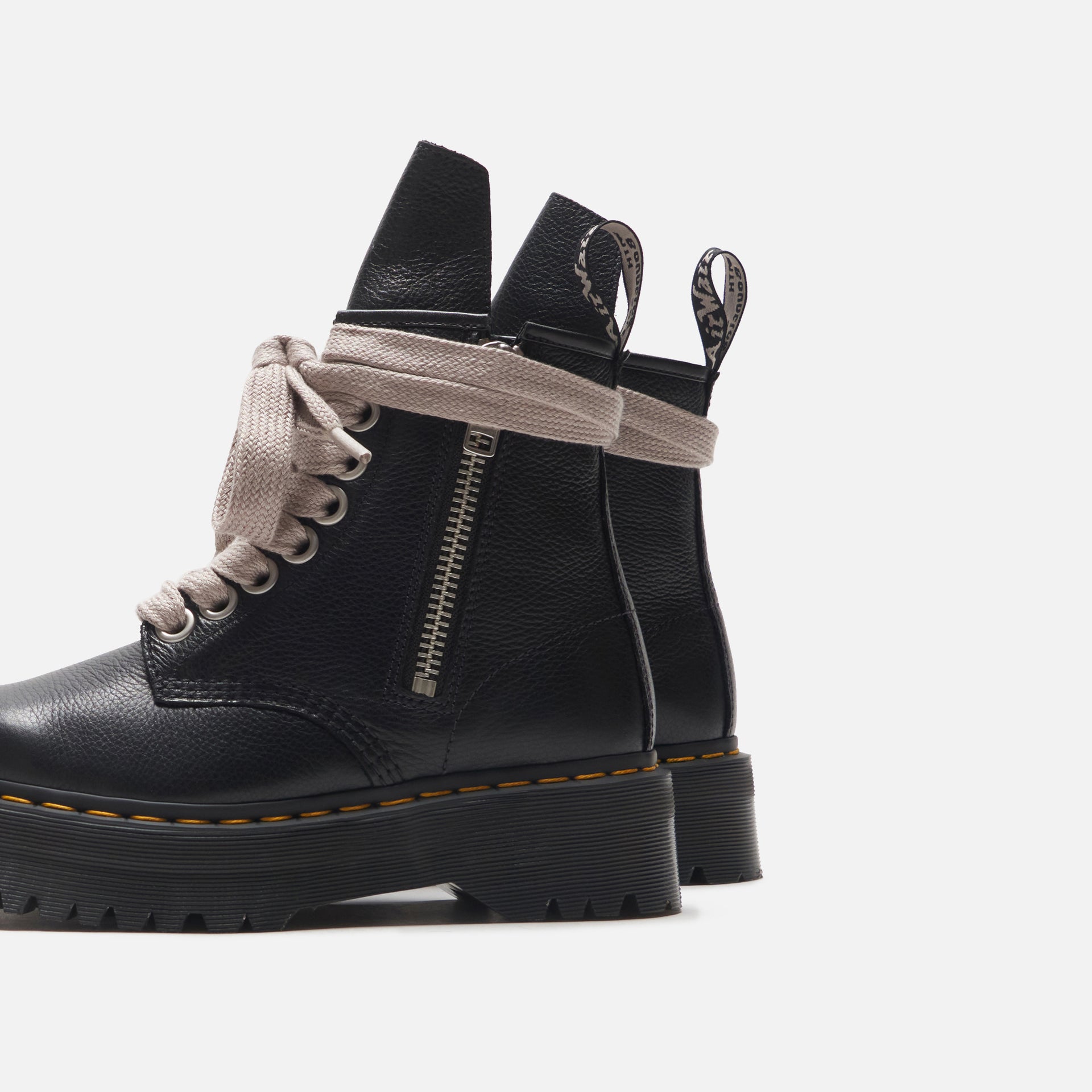 Dr. Martens x Rick Owens Quad Sole Jumbo Lace Boot - Black