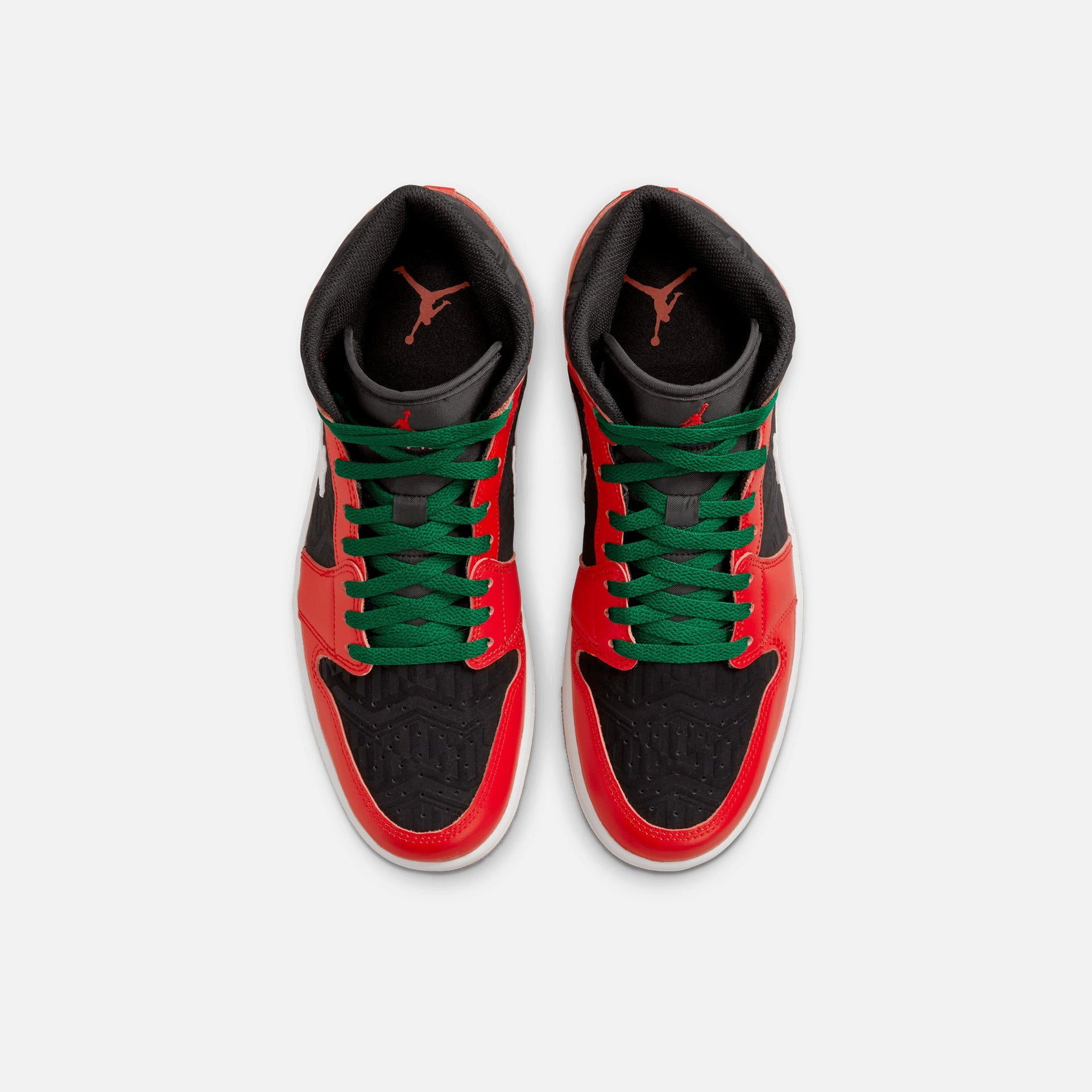 Jordan Air Jordan 1 Mid SE - Black / Fire Red / White / Malachite
