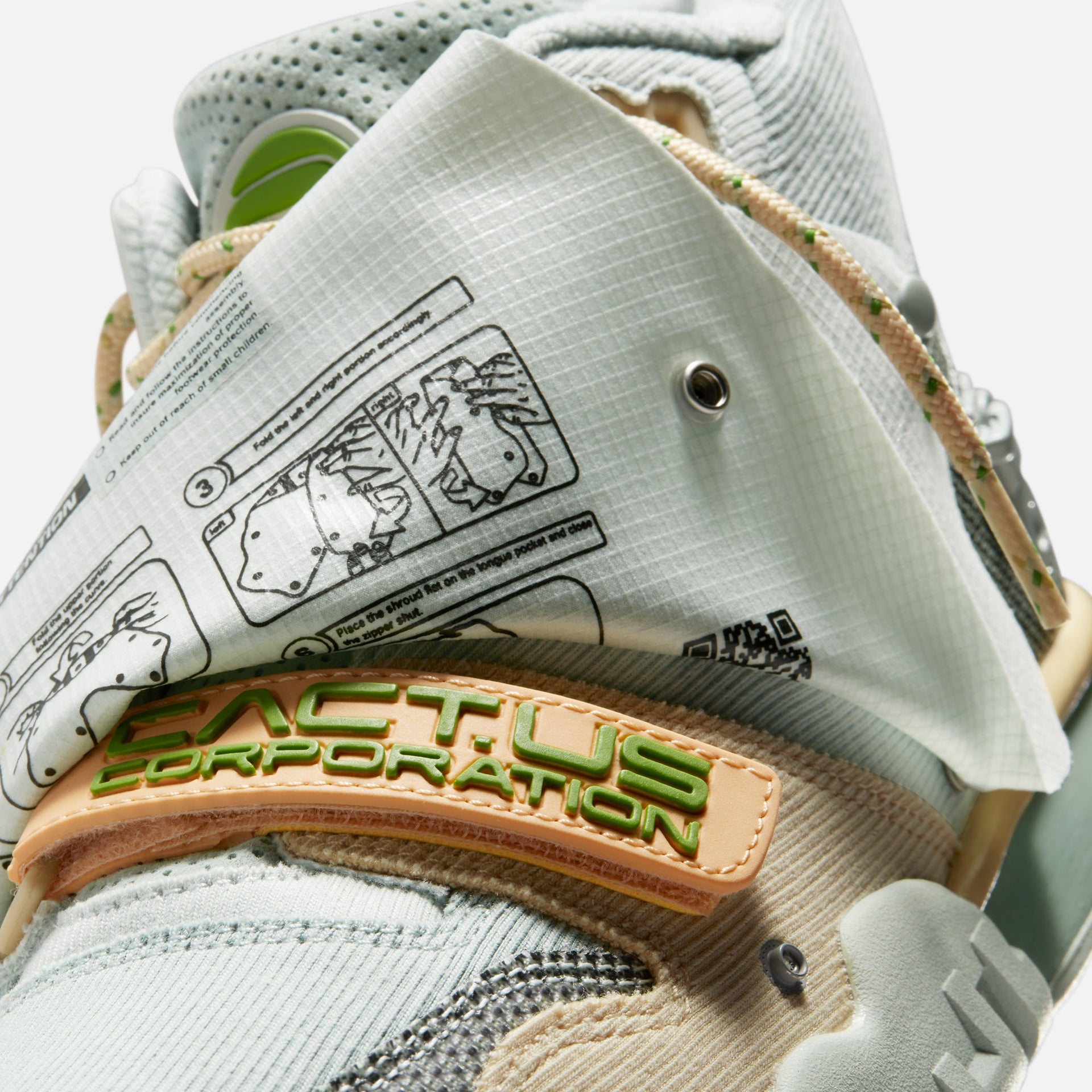 Nike x Travis Scott Air Trainer 1 Cactus Jack - Grey Haze / Olive Aure / Canvas / Dusty Sage