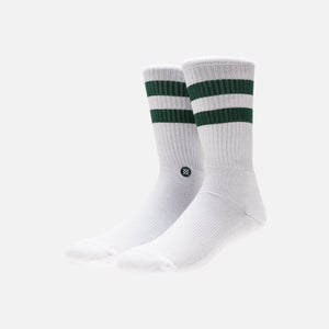 Kith Classics x Stance Fall '18 Crew Sock - White / Forest Green