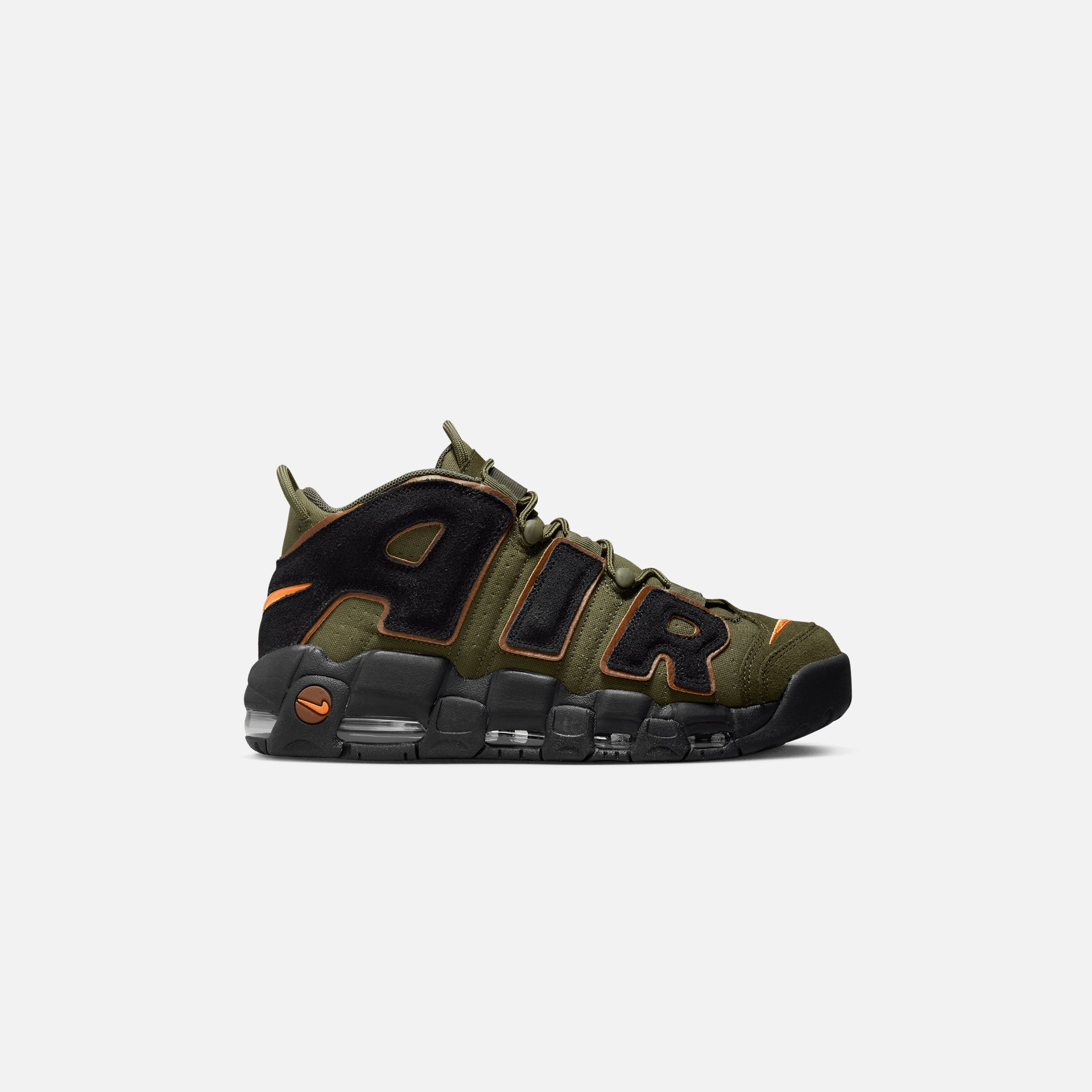 Nike Air More Uptempo `96 - Cargo Khaki / Black / Pecan / Alpha