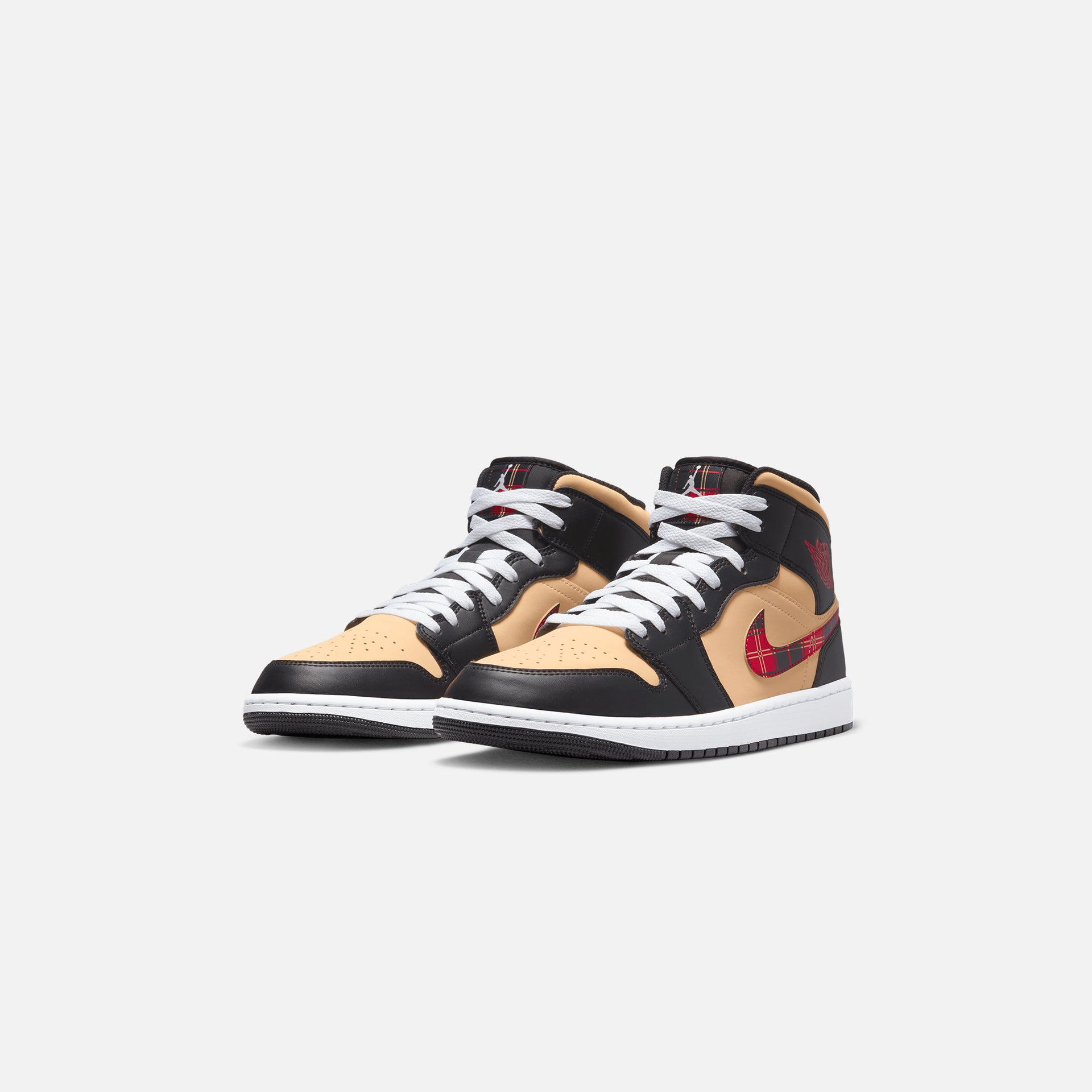 Jordan Air Jordan 1 Mid SE - Black / Multi Color / Sesame / Fire Red / White