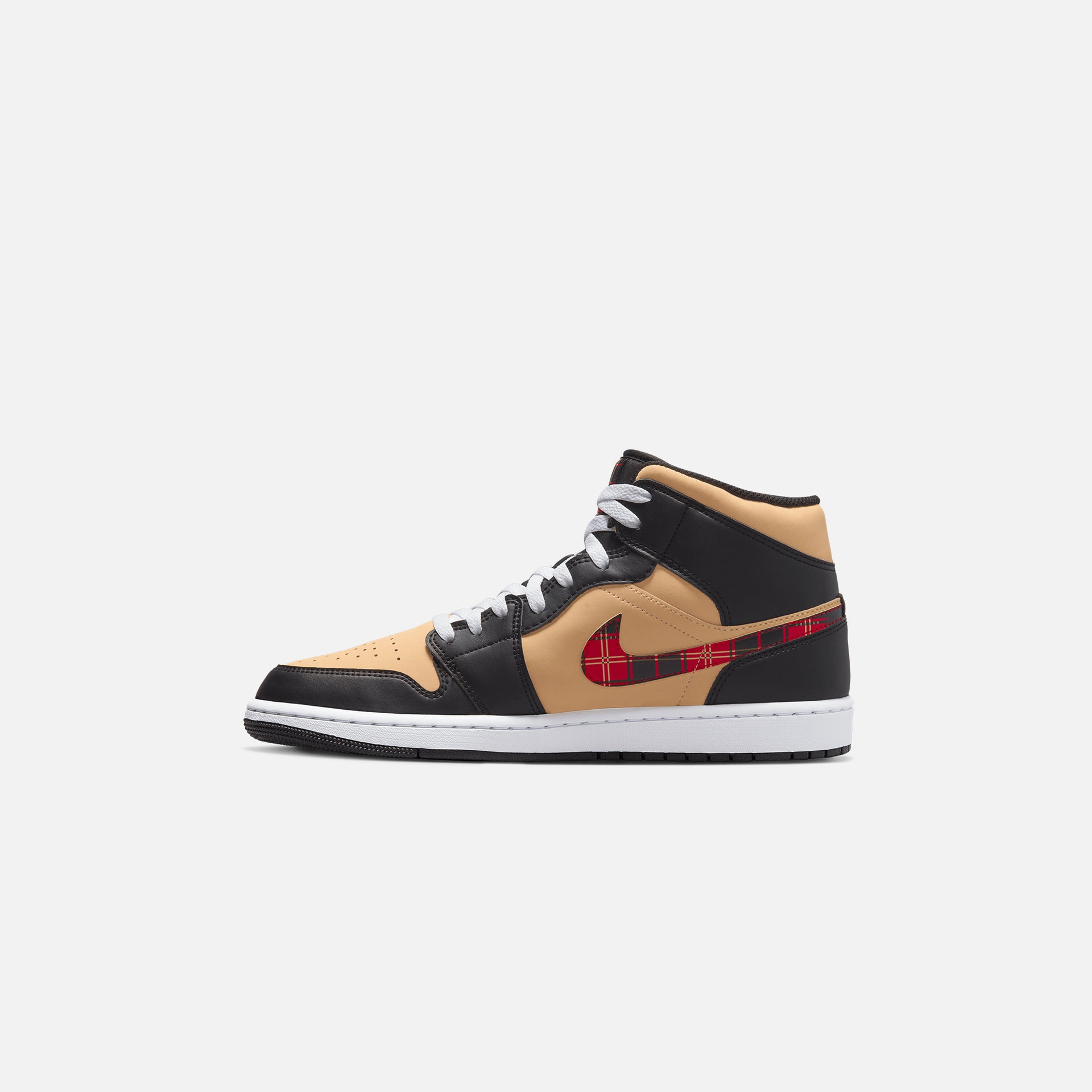 Jordan Air Jordan 1 Mid SE - Black / Multi Color / Sesame / Fire Red / White