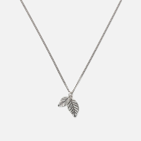 Emanuele Bicocchi Leaves Pendant Necklace - Silver