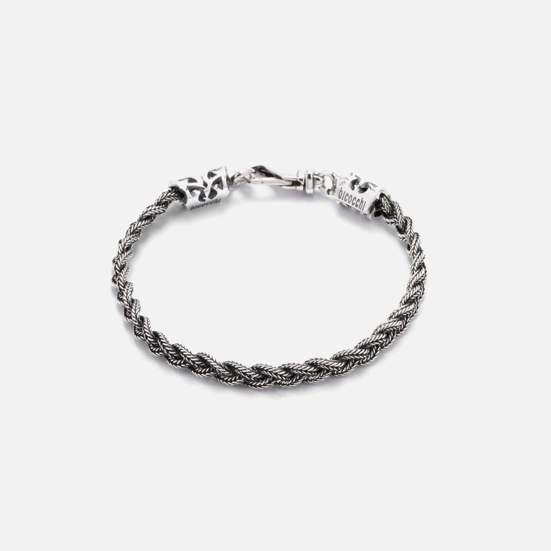 Emanuele Bicocchi Tiny Braided Bracelet - Silver