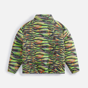 ERL Printed Quilted Puffer - Green Rave Camo