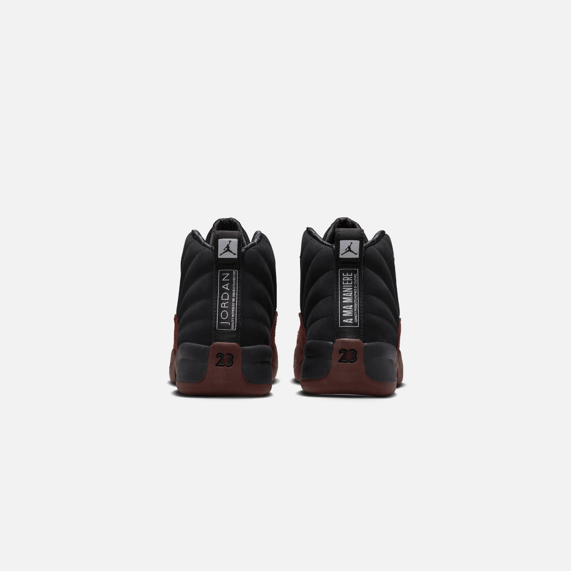 Jordan x A Ma Maniére Pre-School Air Jordan 12 Retro SP - Black / Burgundy Crush