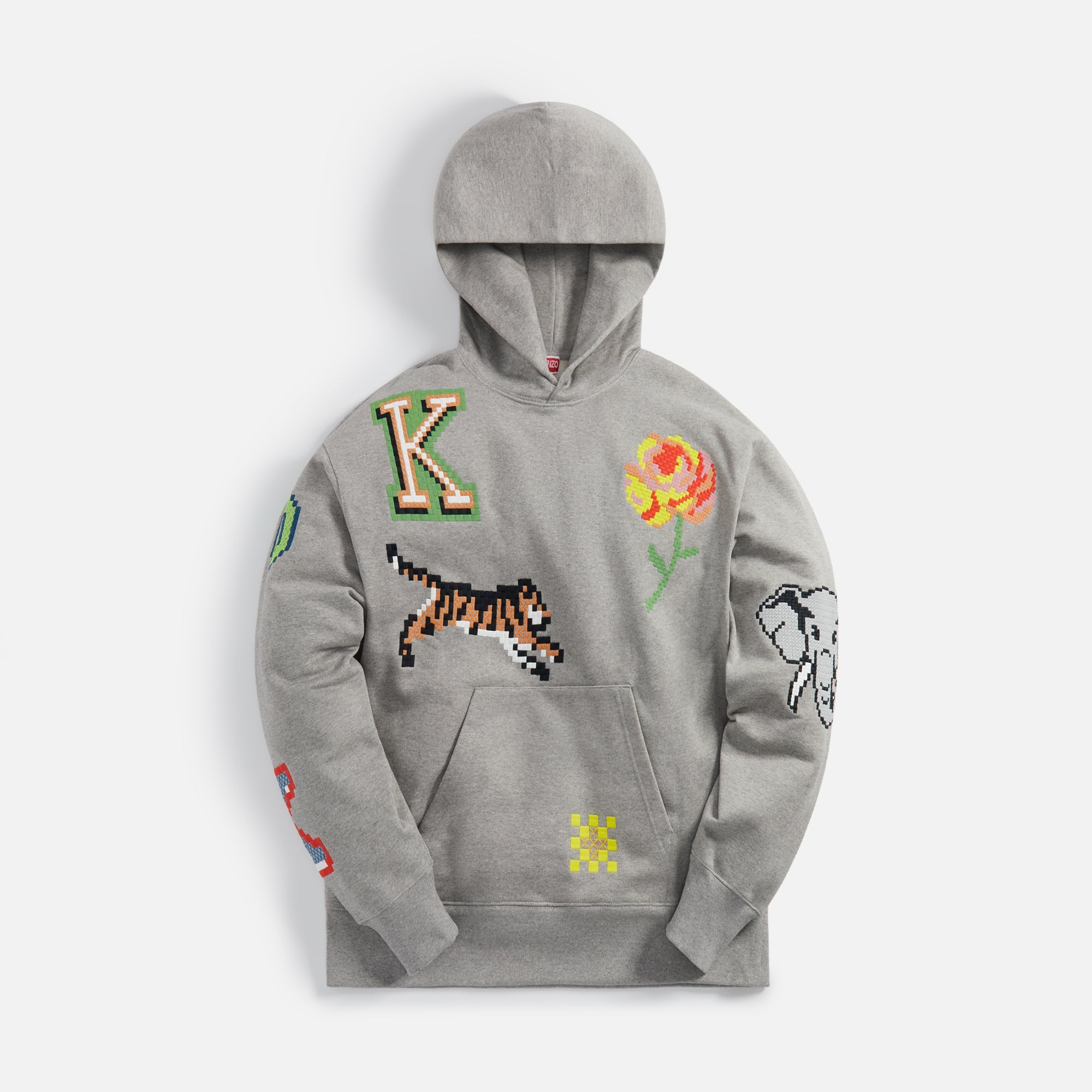 Kenzo grey hoodie best sale