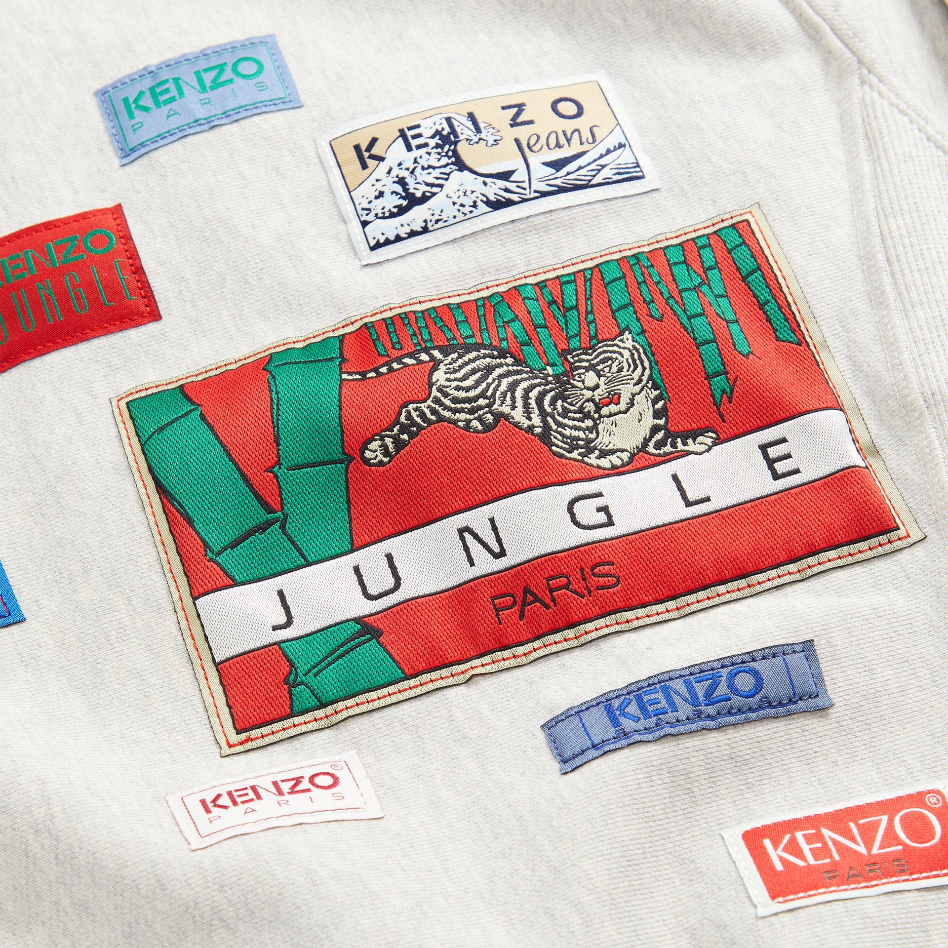 Kenzo Archive Labels Sweatshirt - Pale grey