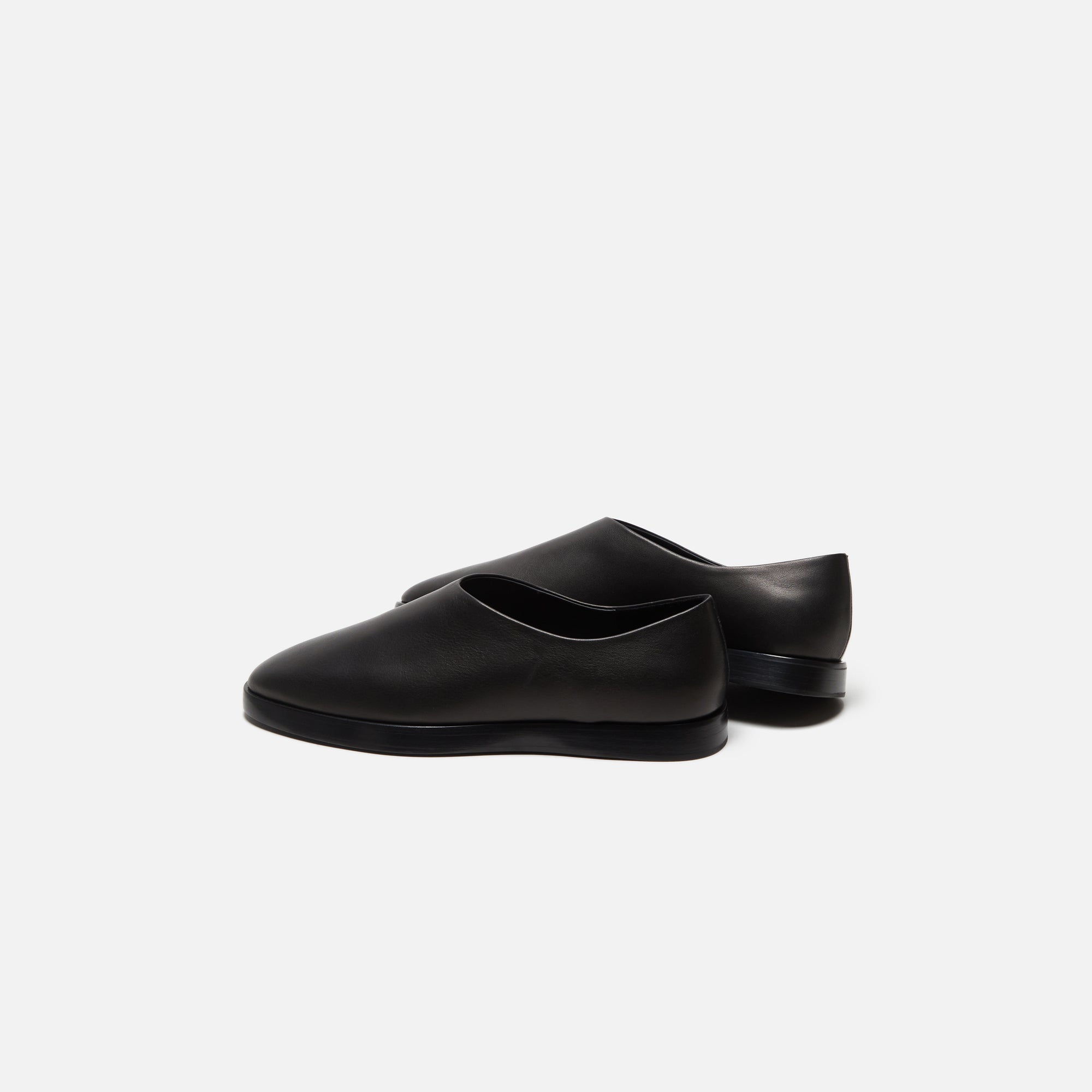 Fear of God Eternal Dress Mule - Black Flat Leather – Kith