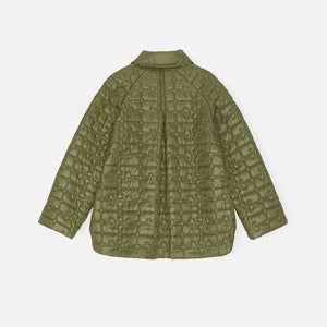 Ganni Shiny Quilt Jacket - Spaghnum