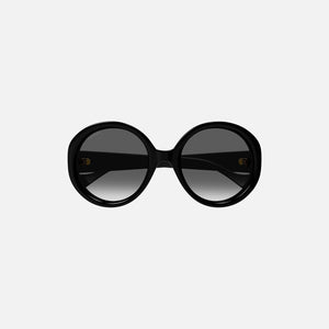 Gucci Acetate Circle Frame - Black / Black Lens