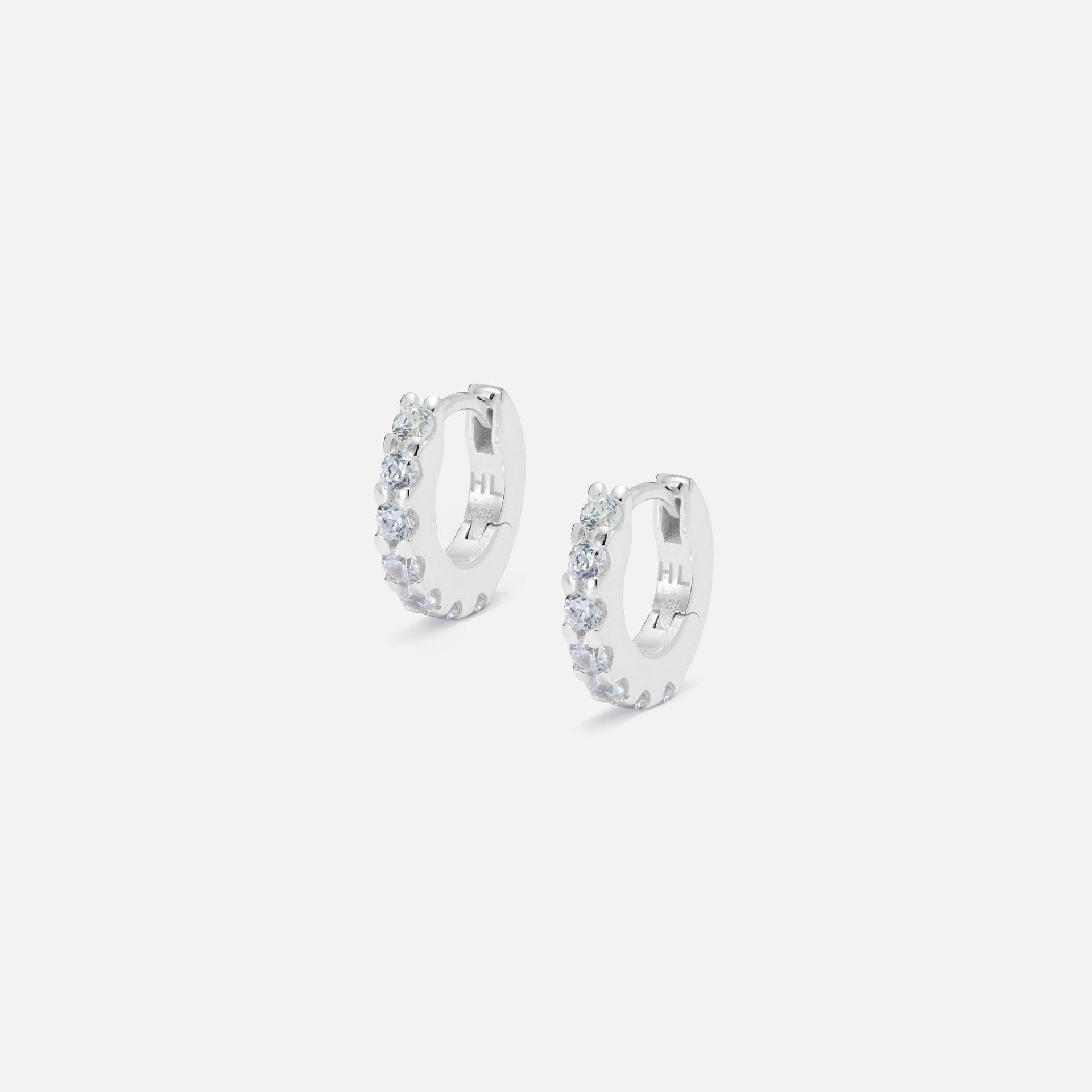 Hatton Labs Eternity Hoop Earrings - Silver