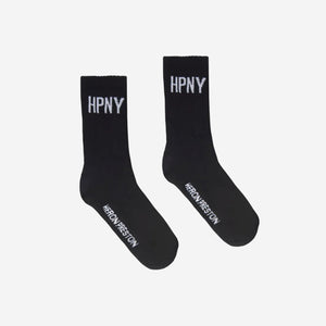 Heron Preston HPNY Long Socks - Black / White
