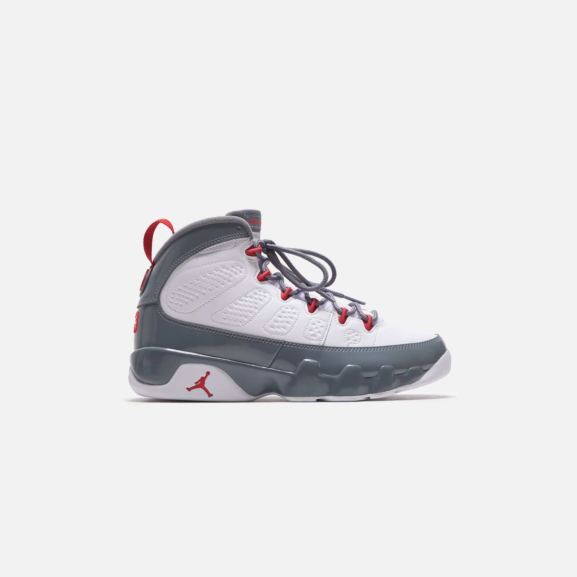 Nike Air Jordan 9 Retro - White / Fire Red / Cool Grey