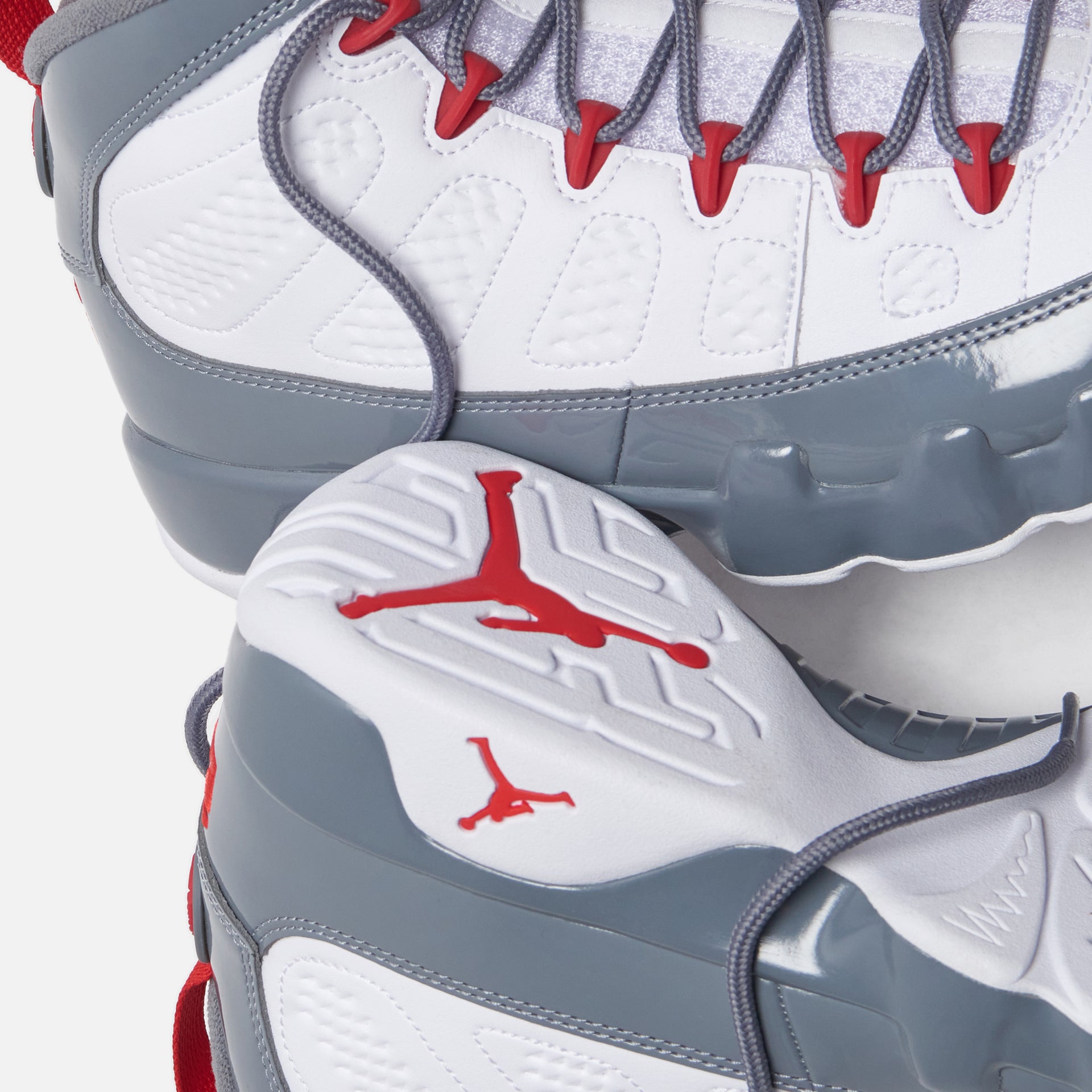 Jordan Air Jordan 9 Retro - White / Fire Red / Cool Grey