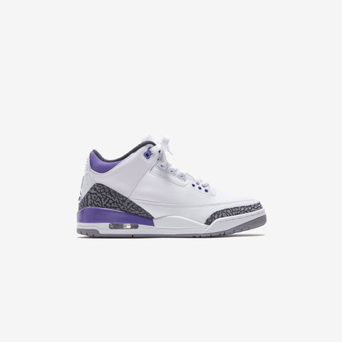 Nike Air Jordan 3 Retro - White / Black / Dark Iris / Violet Haze