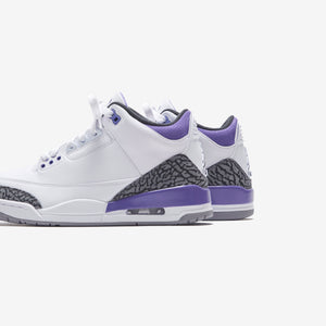 Nike Air Jordan 3 Retro - White / Black / Dark Iris / Violet Haze