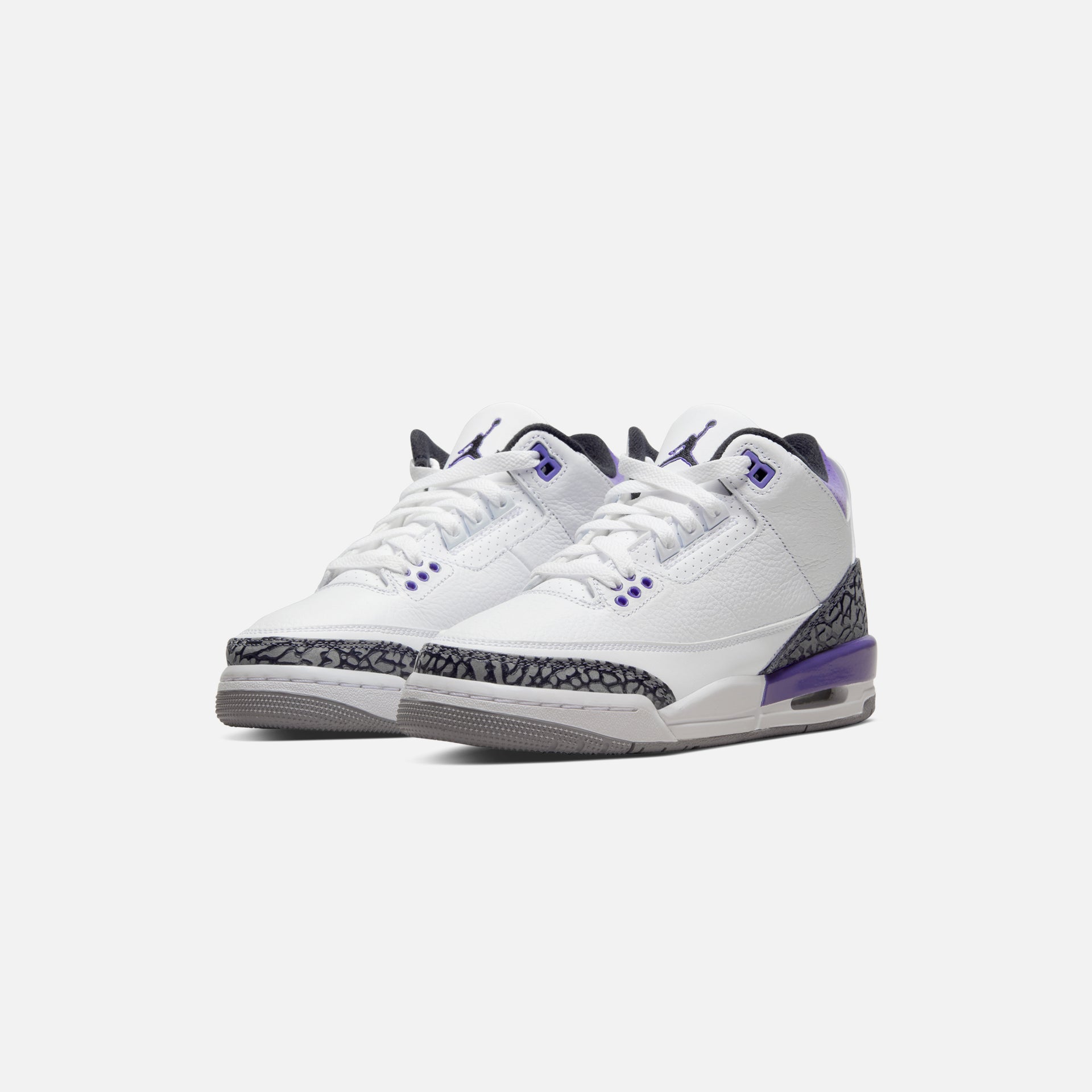 Nike GS Air Jordan 3 Retro - White / Black / Dark Iris / Cement Grey