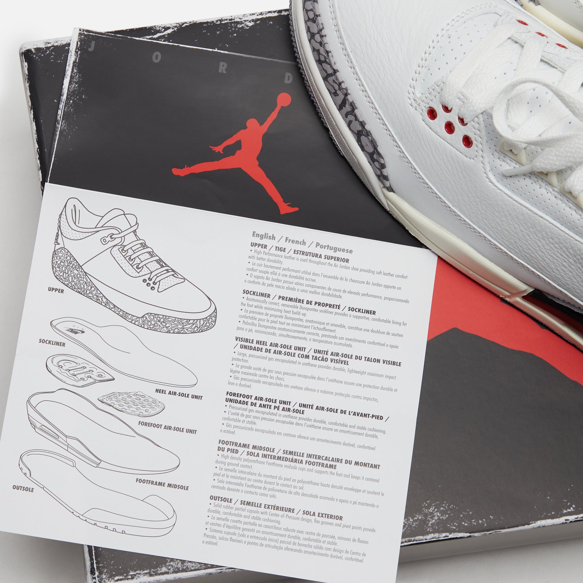 Jordan Air Jordan 3 Retro - Summit White / Fire Red / Black / Cement